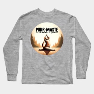 Zen Whiskers - Cat Yoga Master Long Sleeve T-Shirt